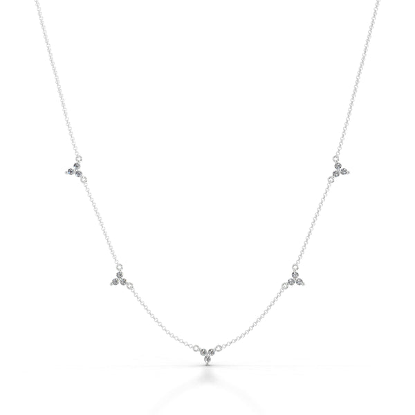 Seraphina Lab Grown Diamond Chain Collier - 14K White Gold