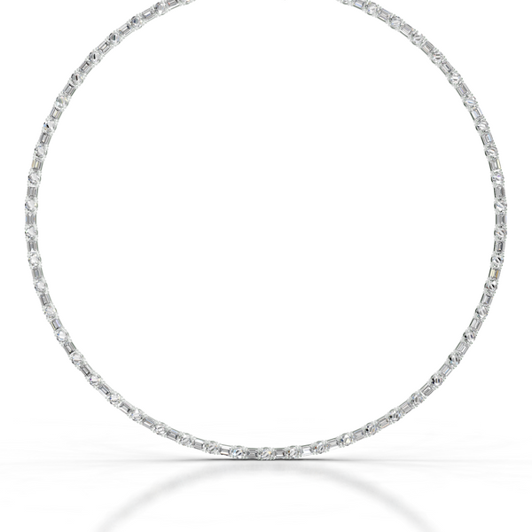 Isadora Lab Grown Diamond Tennis Collier   (15 Carat) -14K White Gold