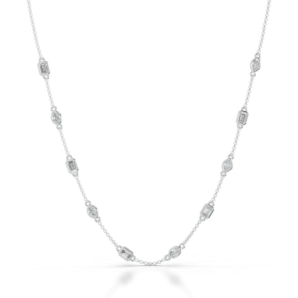 Leonie Lab Grown Diamond Collier - 14K White Gold (RTS)