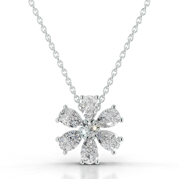 Nova Lab Grown Diamond Pendant   (1.70 Carat) -14K White Gold (RTS)