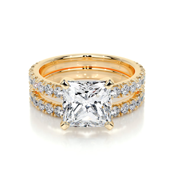 Blair Lab Grown Diamond Bridal Set -18K Yellow Gold
