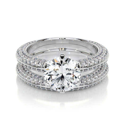 Haven Lab Grown Diamond Bridal Set -14K White Gold