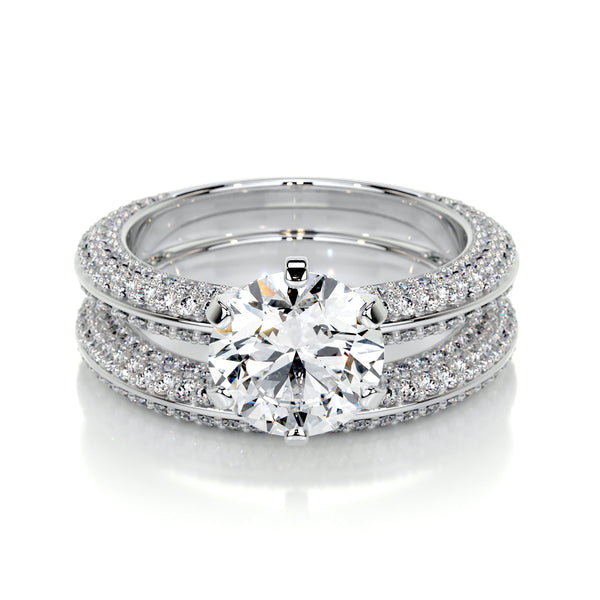 Haven Lab Grown Diamond Bridal Set -14K White Gold
