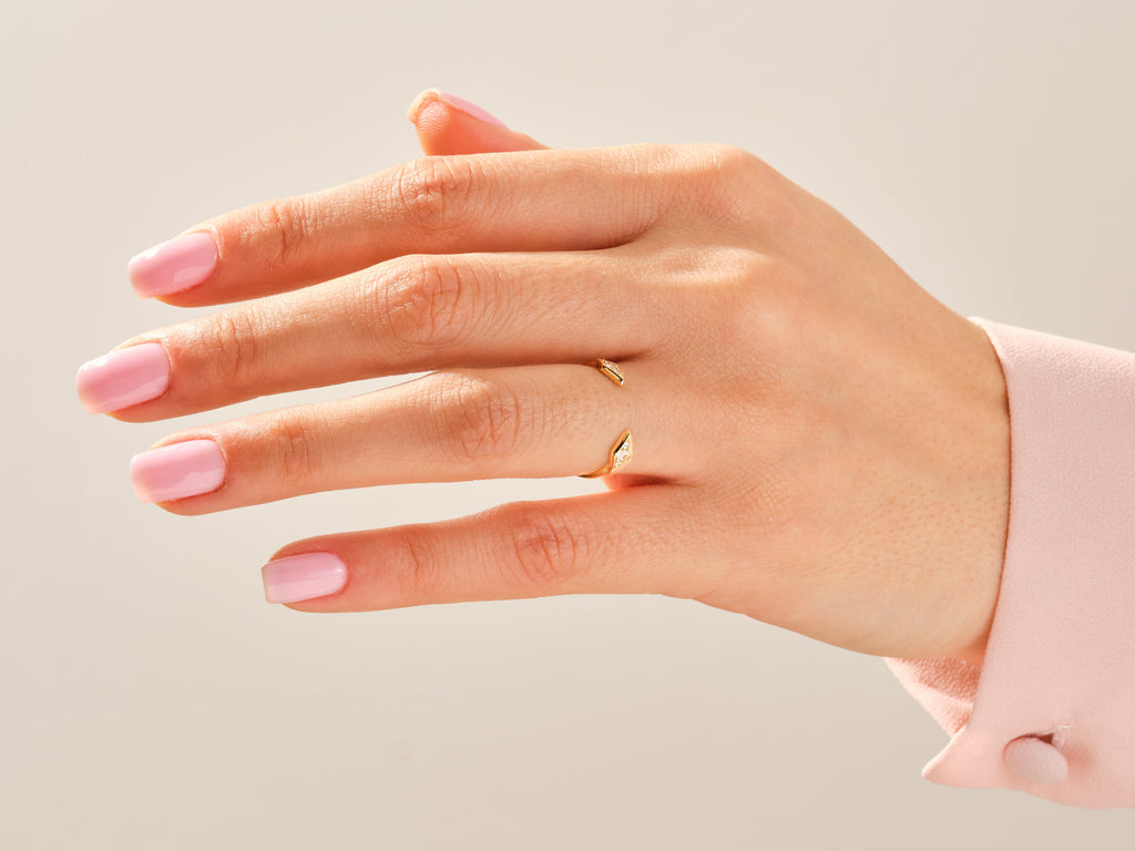 round diamond open milgrain cvd ef/vvs wedding band