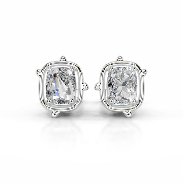 Rooted in Love Lab Grown Diamond Earrings - 14K White Gold