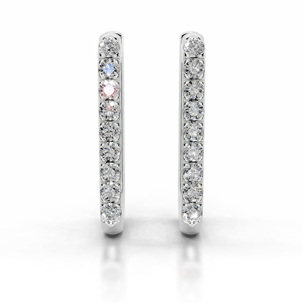 Denise Lab Grown Diamond Earrings - 14K White Gold