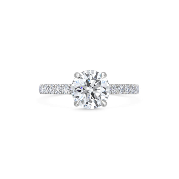 1.5 CT Round Solitaire CVD F/VVS1 Diamond Engagement Ring