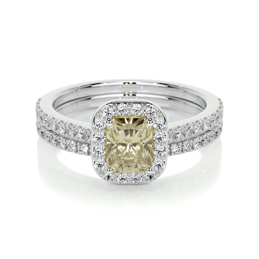 Cora Lab Grown Diamond Bridal Set -14K White Gold