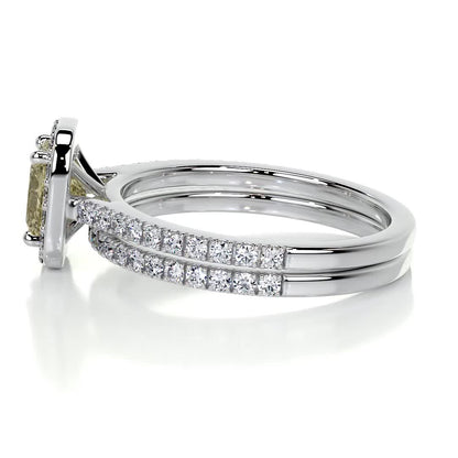 Cora Lab Grown Diamond Bridal Set -14K White Gold