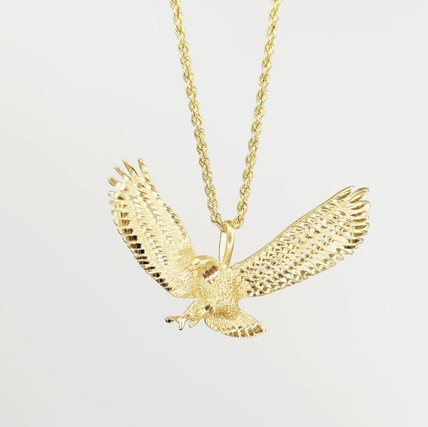 American Bald Eagle Pendant and Chain