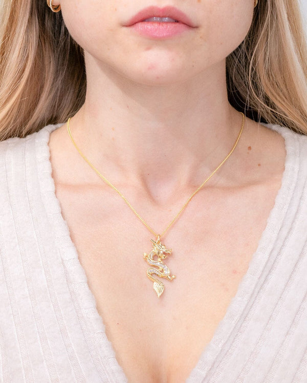 Diamond Year of the Dragon Pendant