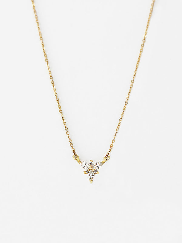 Pear Round Unique Diamond Necklace for Women