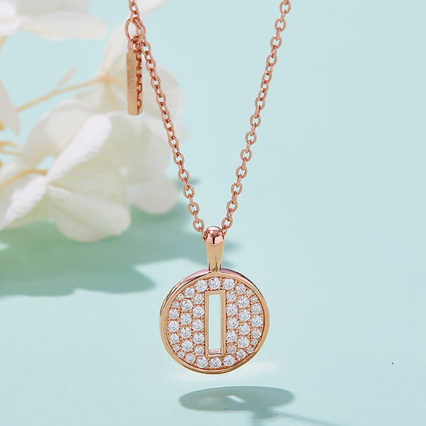 Customized "I" Letter Moissanite Diamond Necklace