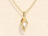 0.10 TCW Round Moissanite Diamond Soloitaire Necklace