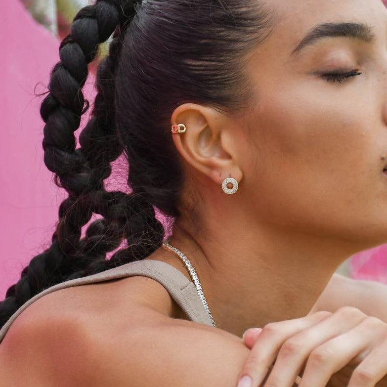 cuban cuff earring for women