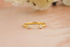 0.07CT Round Cut Open CVD EF/VVS Diamond Wedding Band For Women