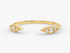 Round Diamond Open Milgrain CVD EF/VVS Wedding Band